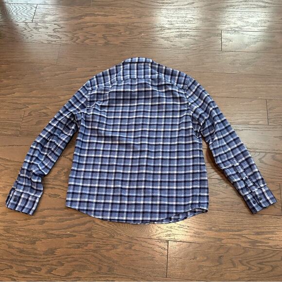 UNTUCKit Flannel Caylise Shirt Blue Size Large - Picture 3 of 8